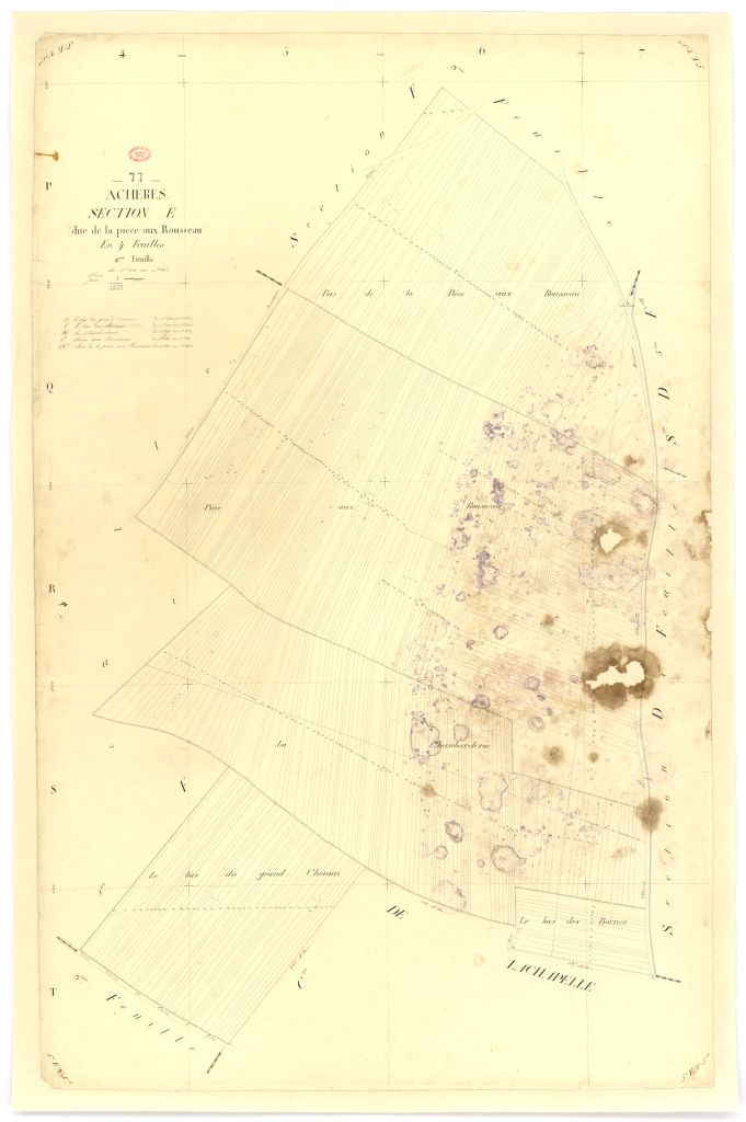 Section E dite de la Pi�ce-aux-Rousseaux, en 4 feuilles, 2eme feuille