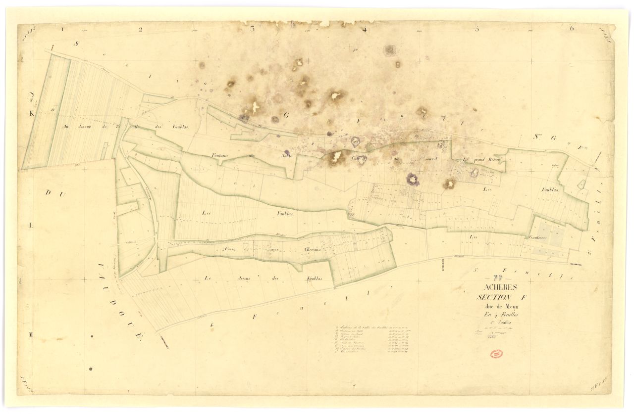 Section F dite de Meun, en 4 feuilles, 1ere feuille