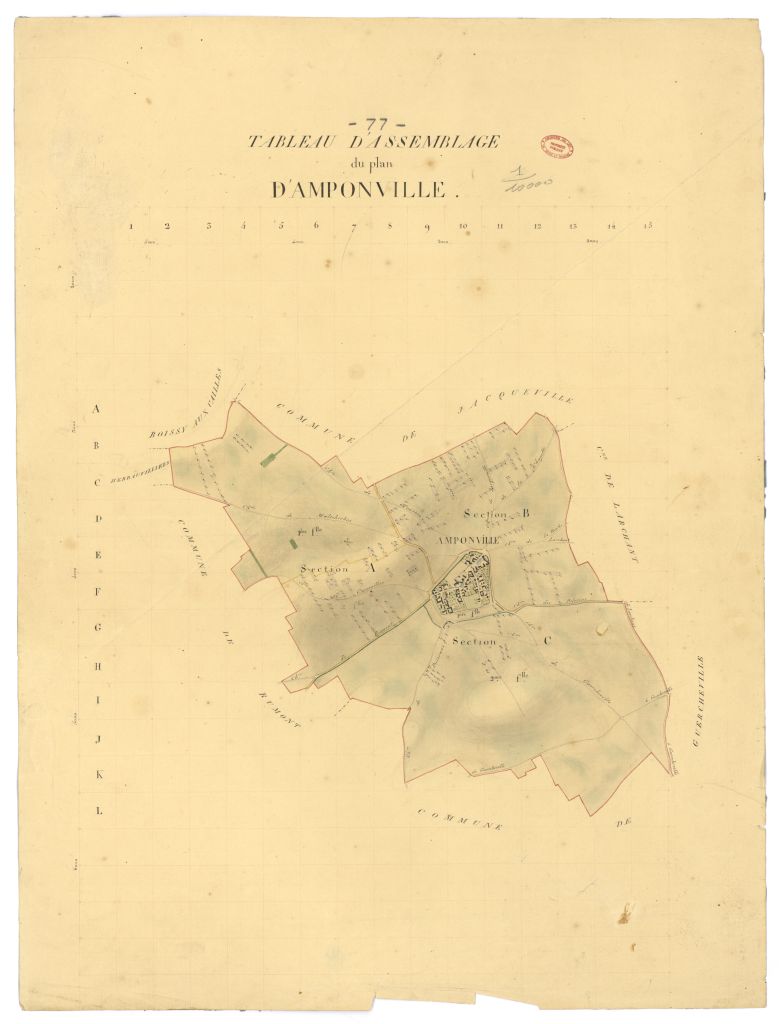 Tableau d'assemblage, 3 sections