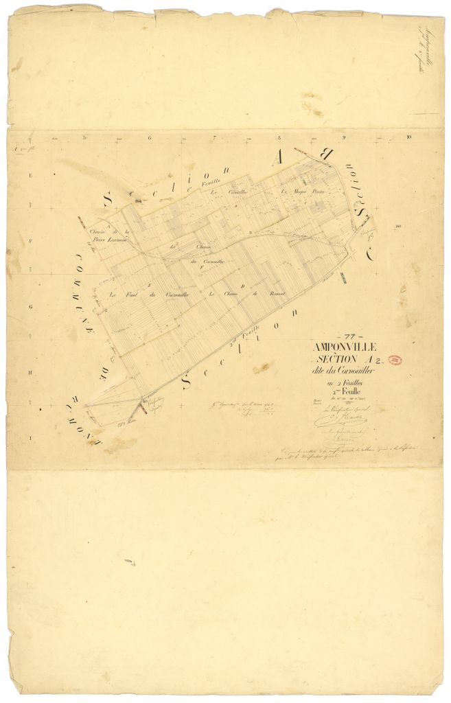 Section A dite de Cornouiller, en 2 feuilles, 2eme feuille