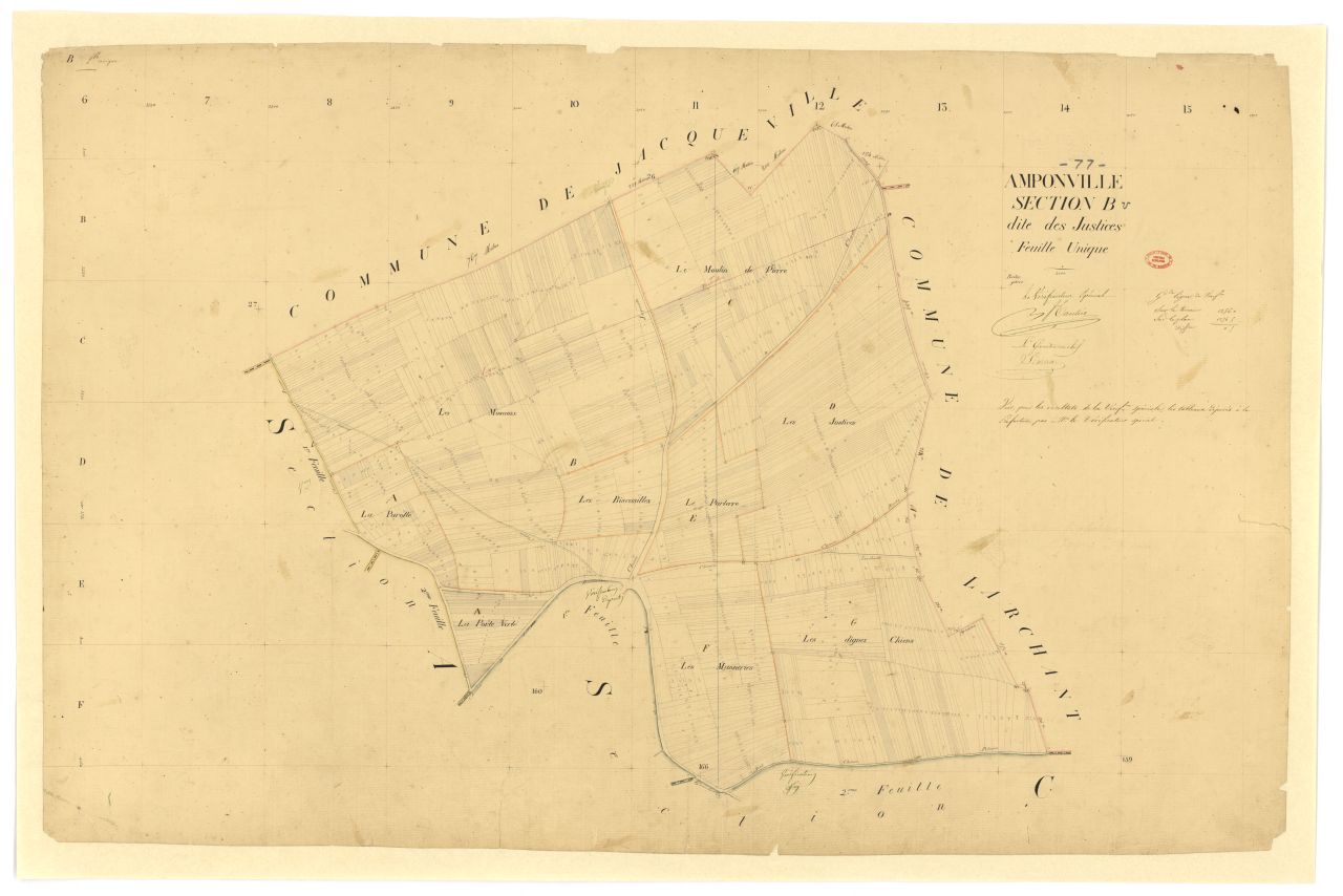 Section B dite des Justices, feuille unique