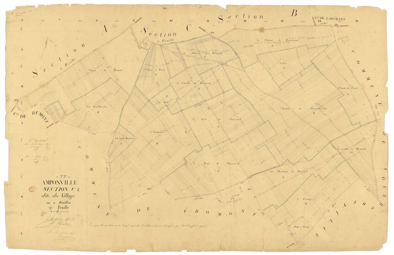 Section C dite du Village, en 2 feuilles, 2eme feuille