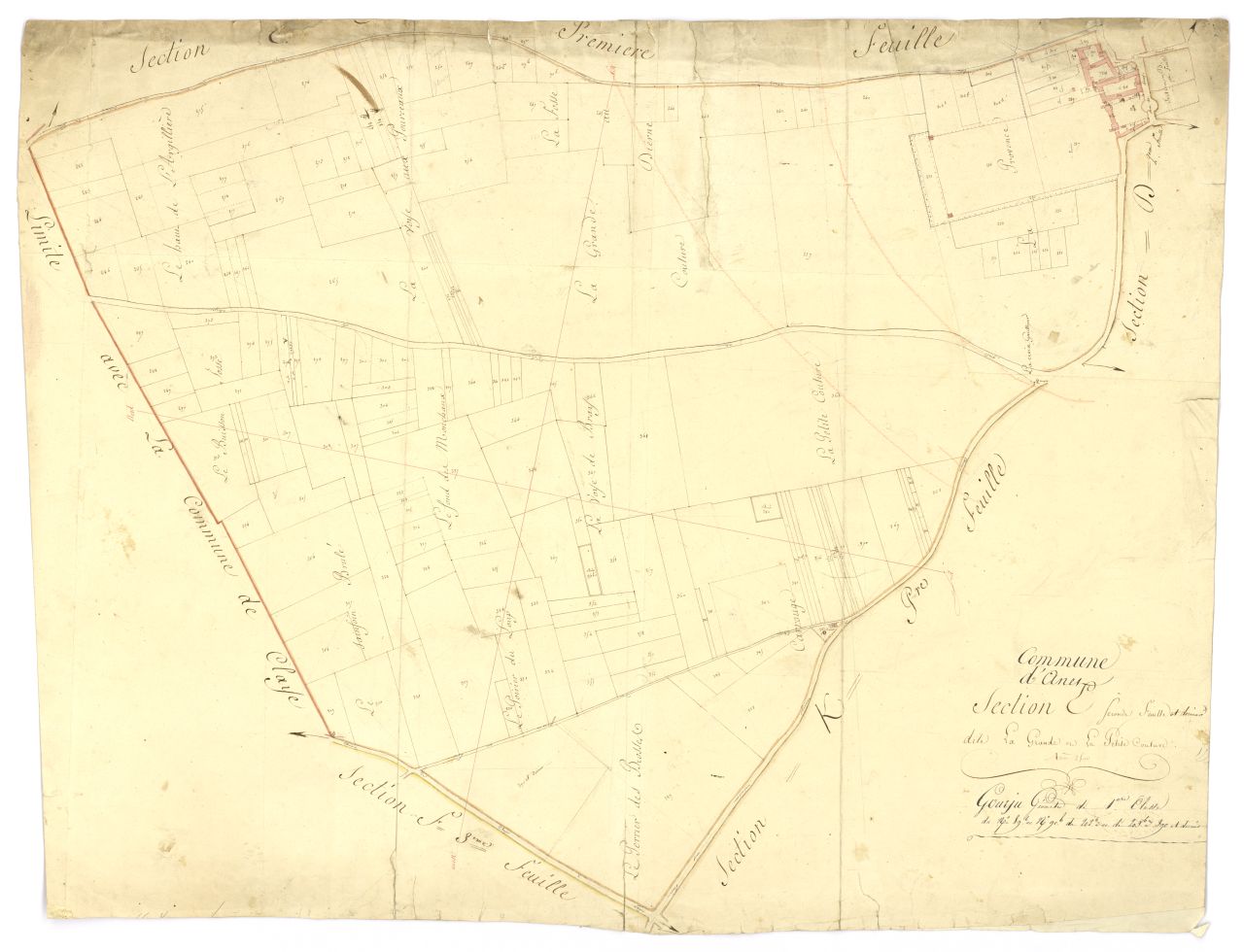minute, section E, 2eme feuille