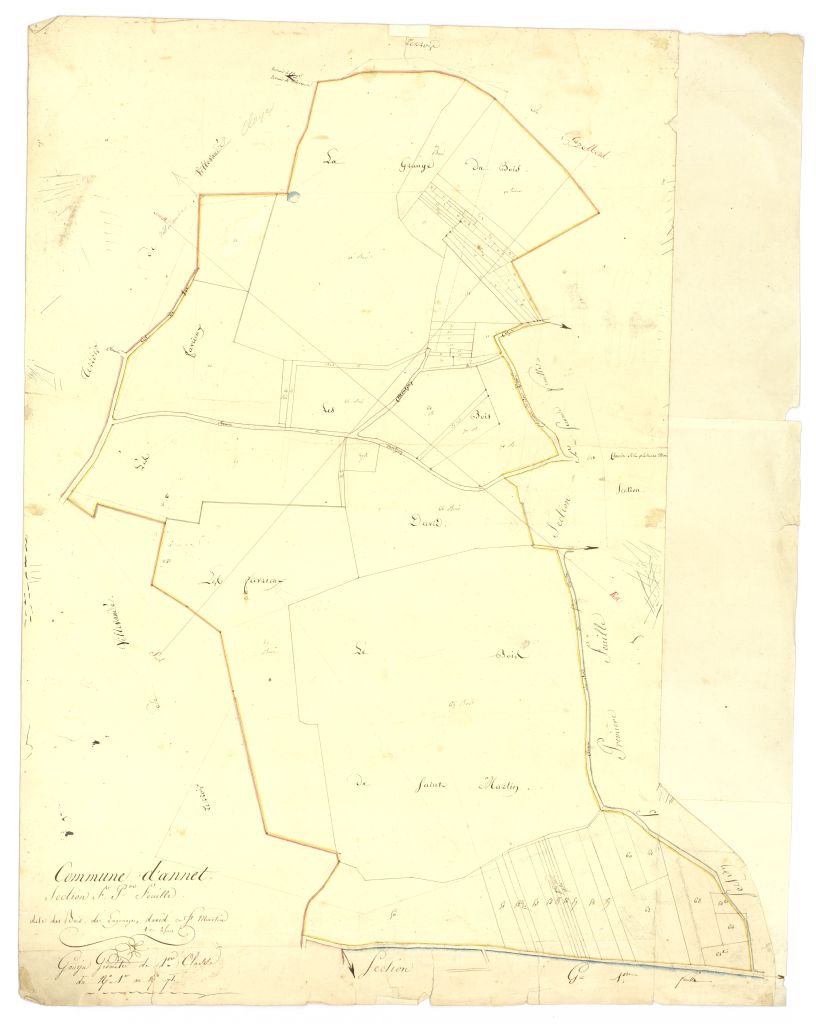 minute, section F, 1ere feuille
