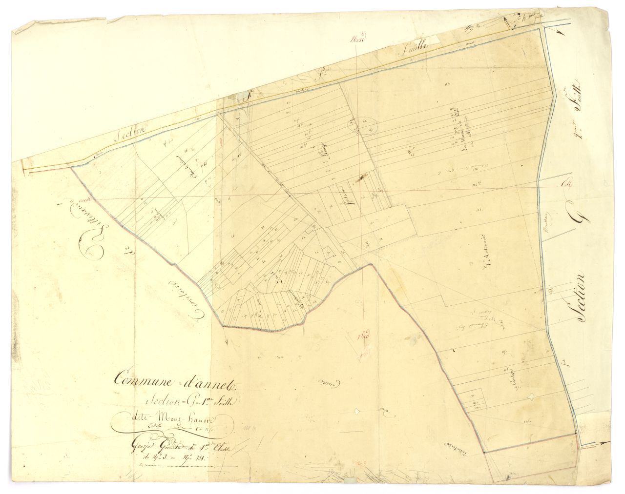minute, section G, 1ere feuille