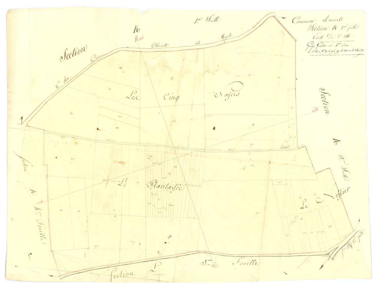 minute, section K, 2eme feuille
