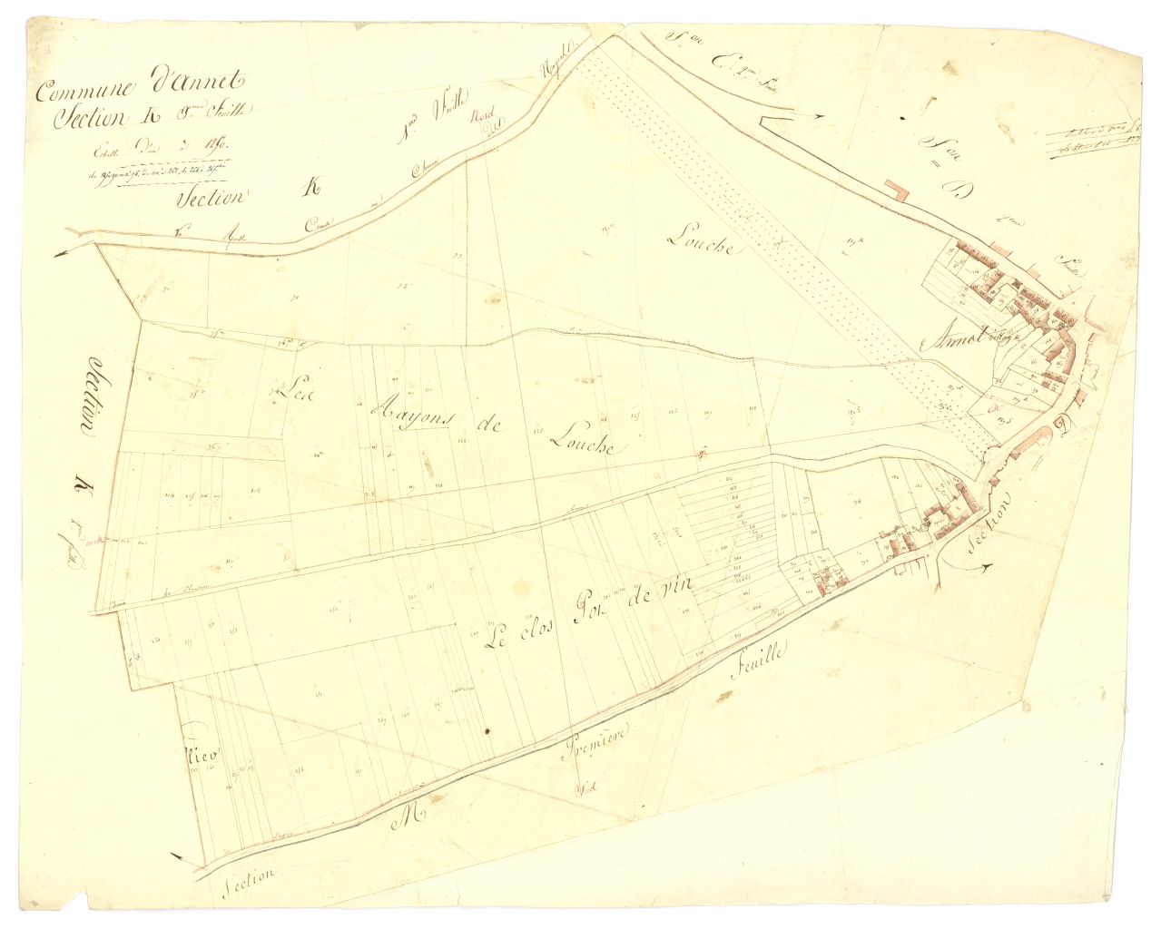 minute, section K, 3eme feuille