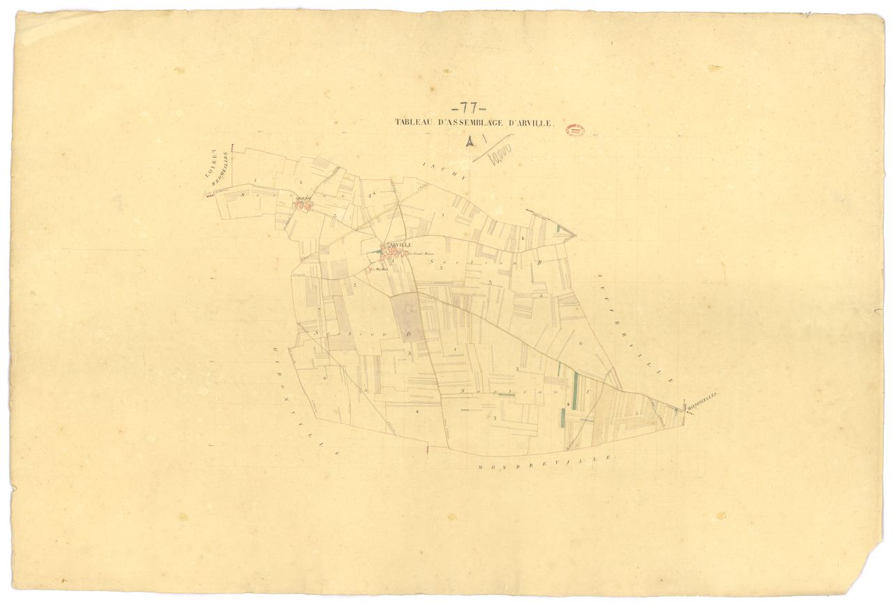 Tableau d'assemblage, 4 sections