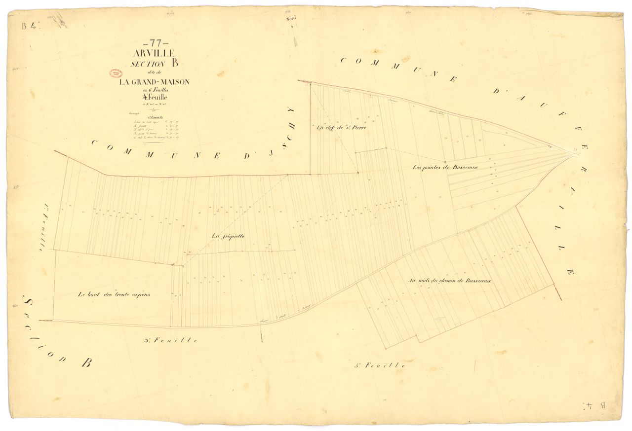 Section B dite de la Grande-Maison, en 6 feuilles, 4eme feuille
