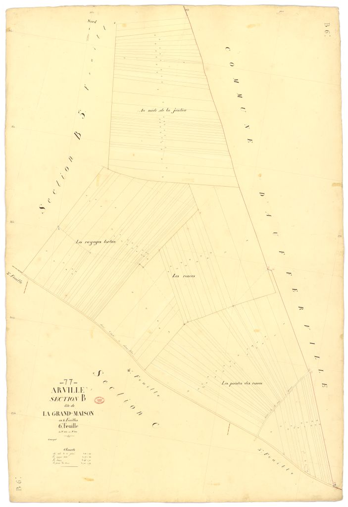 Section B dite de la Grande-Maison, en 6 feuilles, 6eme feuille