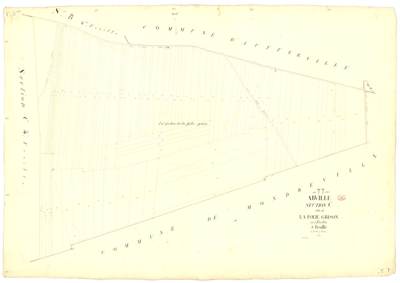 Section C dite de la Folie-Grison, en 5 feuilles, 5eme feuille