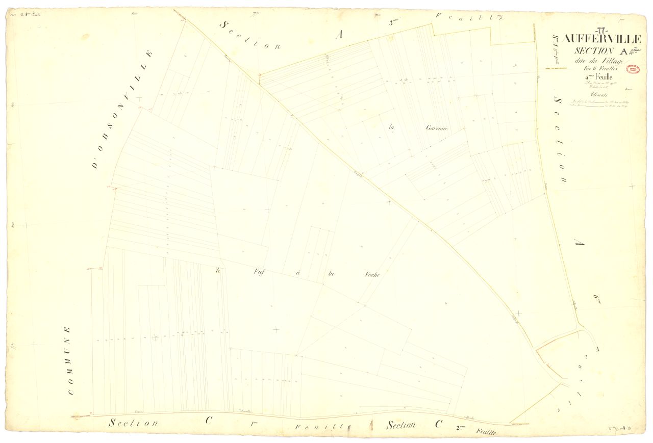 Section A dite du Village, en 6 feuilles, 4eme feuille