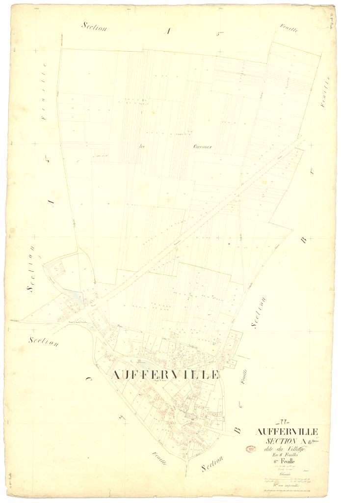 Section A dite du Village, en 6 feuilles, 6eme feuille