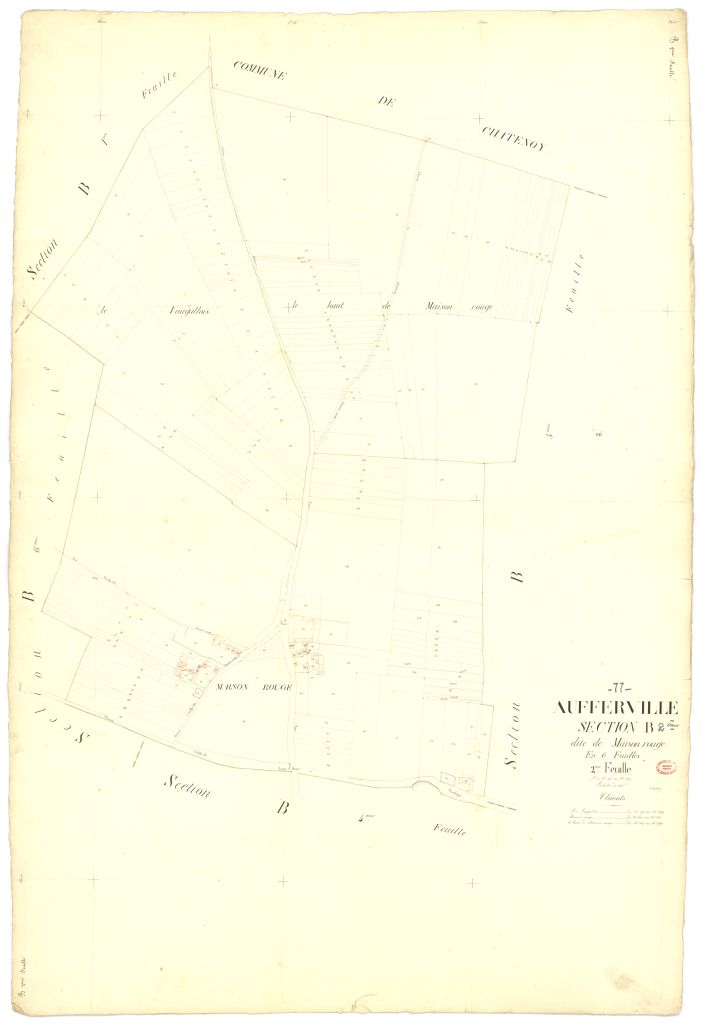 Section B dite de Maison-Rouge, en 6 feuilles, 2eme feuille