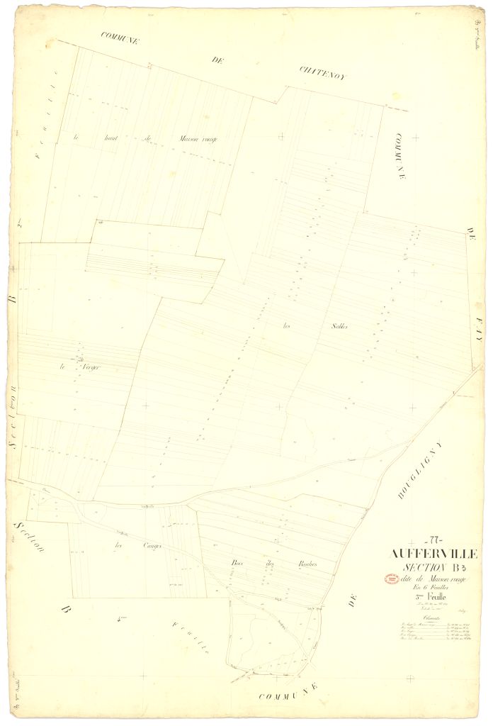 Section B dite de Maison-Rouge, en 6 feuilles, 3eme feuille