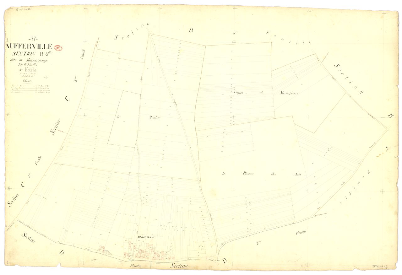 Section B dite de Maison-Rouge, en 6 feuilles, 5eme feuille