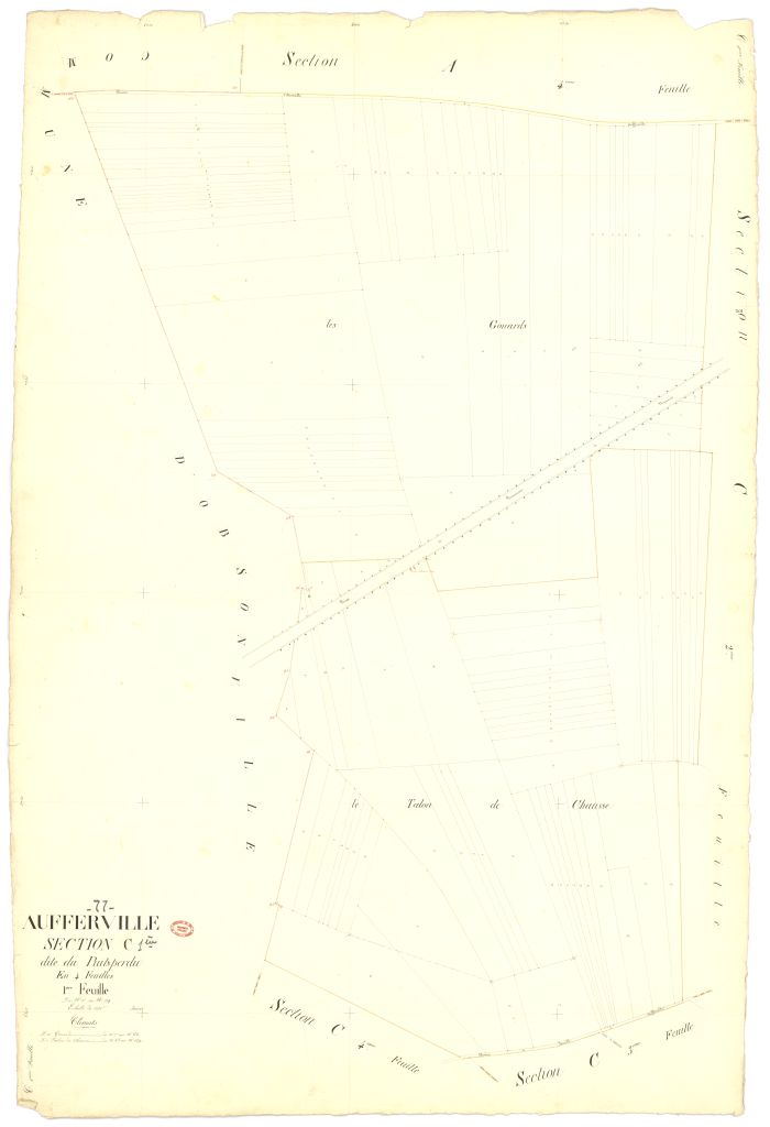 Section C dite du Puits-Perdu, en 4 feuilles, 1ere feuille