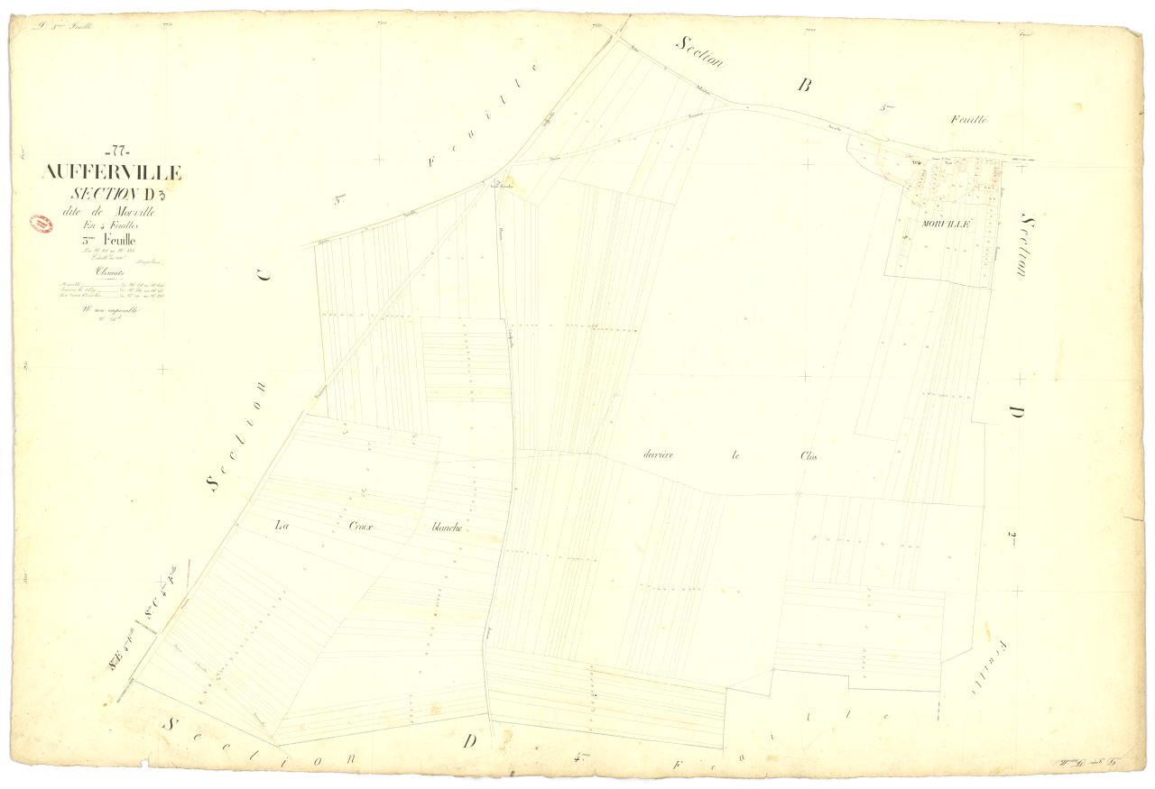 Section D dite de Morville, en 4 feuilles, 3eme feuille