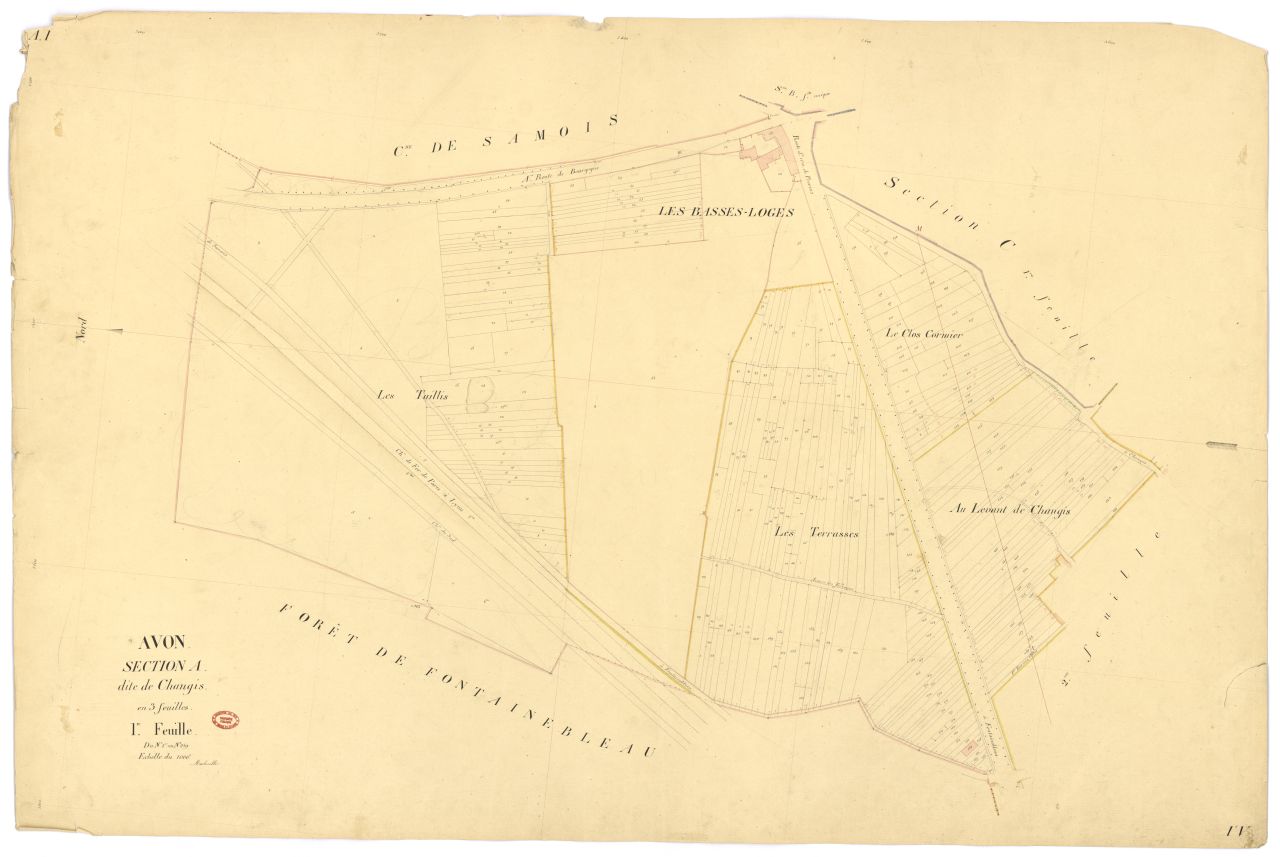 Section A dite de Changis, en 3 feuilles, 1ere feuille