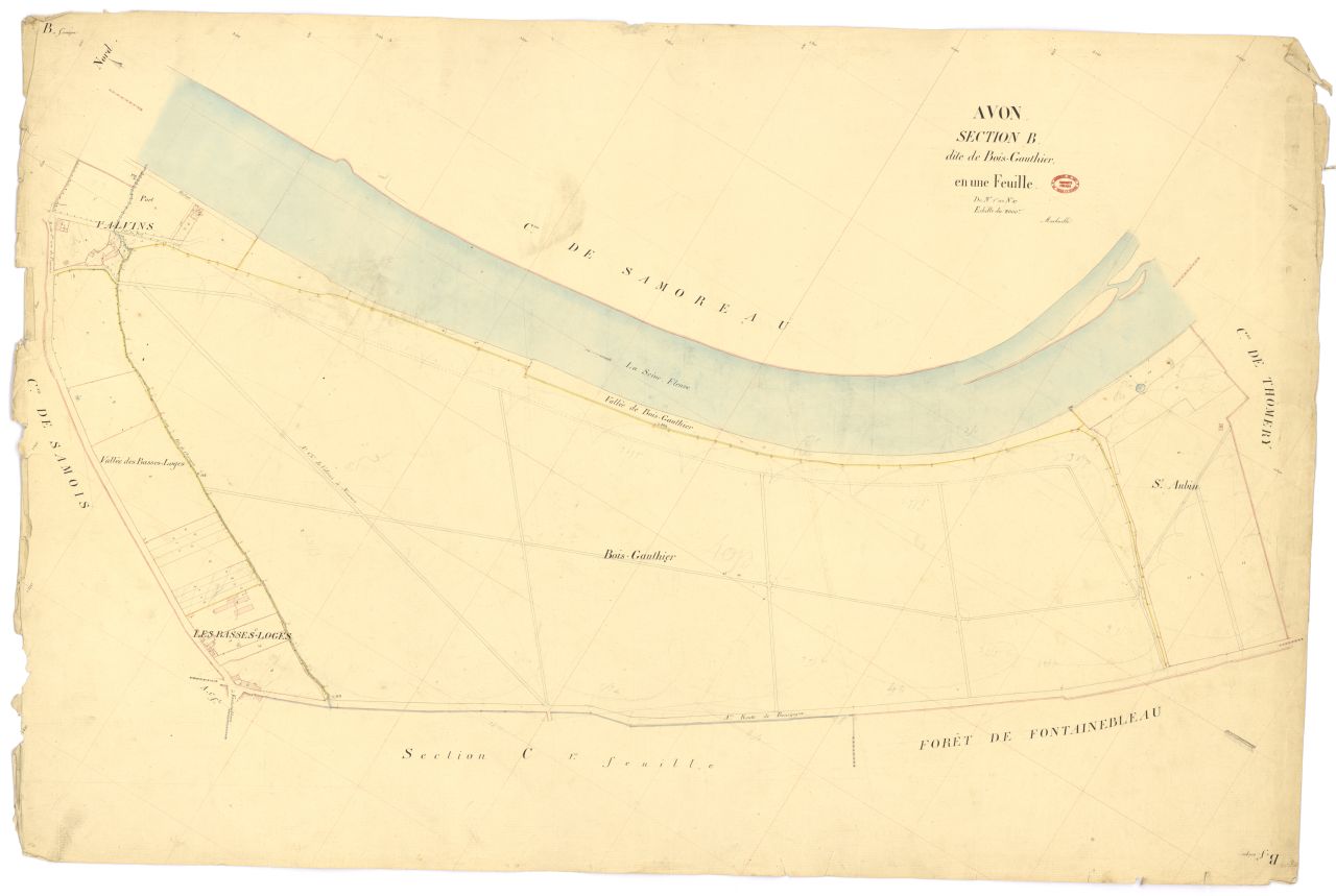Section B dite du Bois-Gauthier, feuille unique