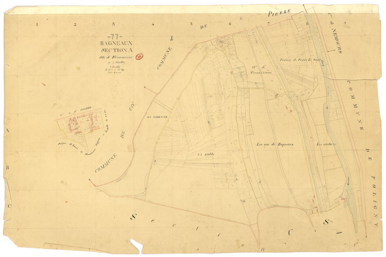 Section A dite de Fromonceau, en 2 feuilles, 1ere feuille