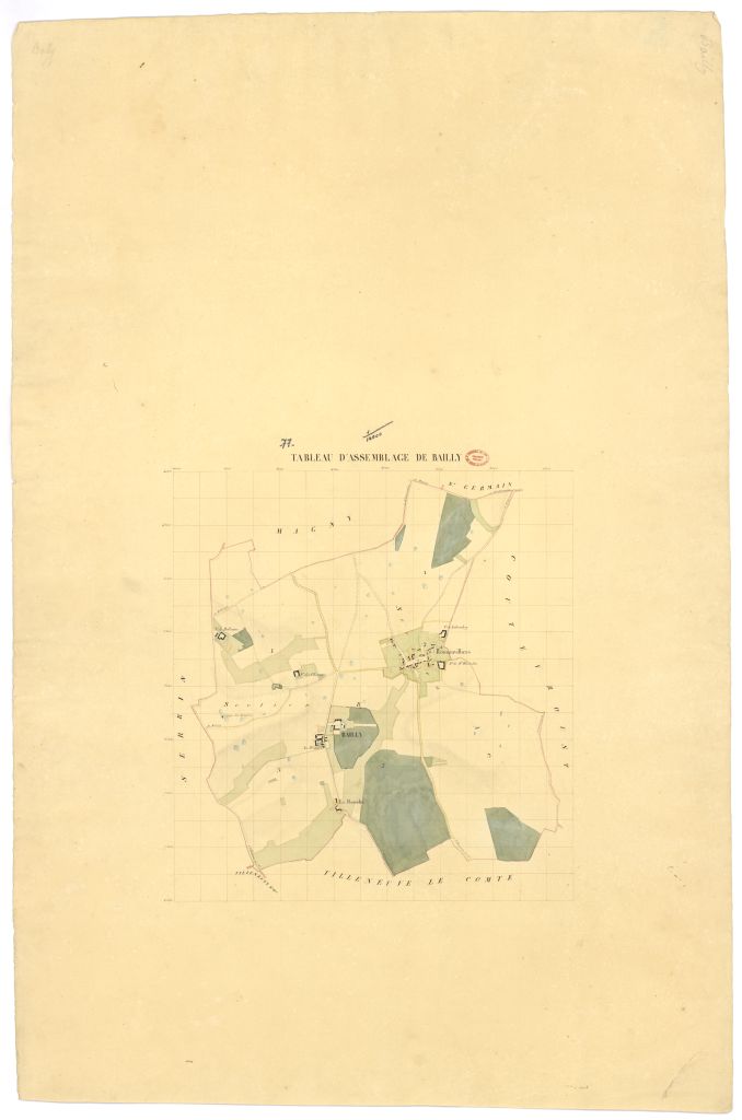 Tableau d'assemblage, 2 sections