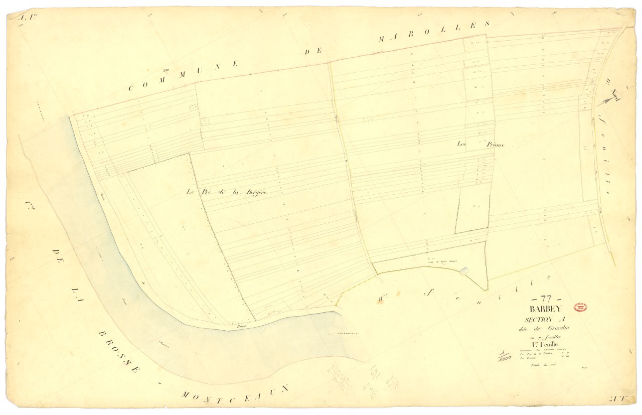 Section A dite de Gravelin, en 7 feuilles, 1ere feuille