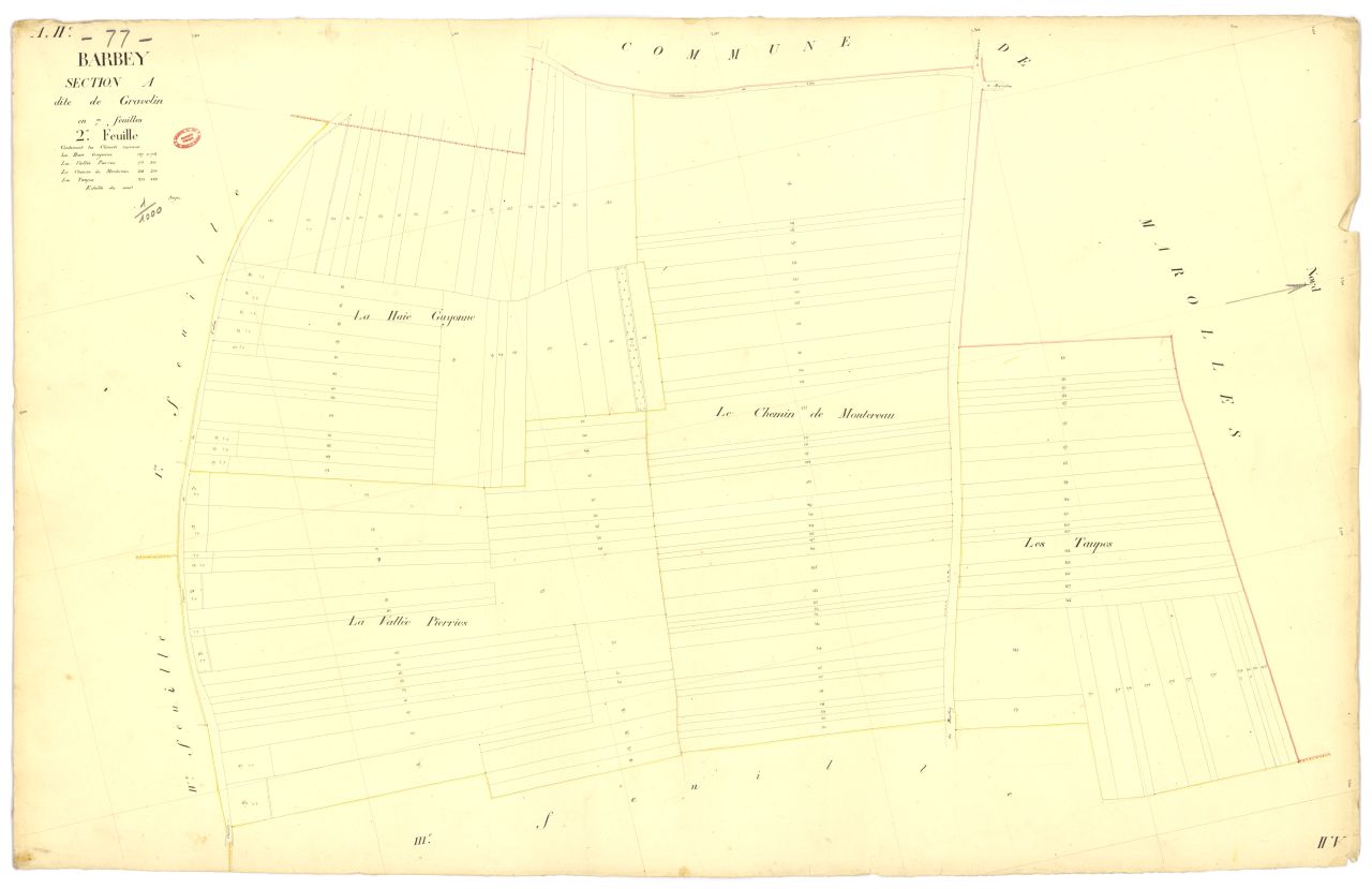 Section A dite de Gravelin, en 7 feuilles, 2eme feuille
