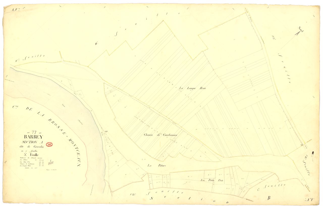 Section A dite de Gravelin, en 7 feuilles, 5eme feuille