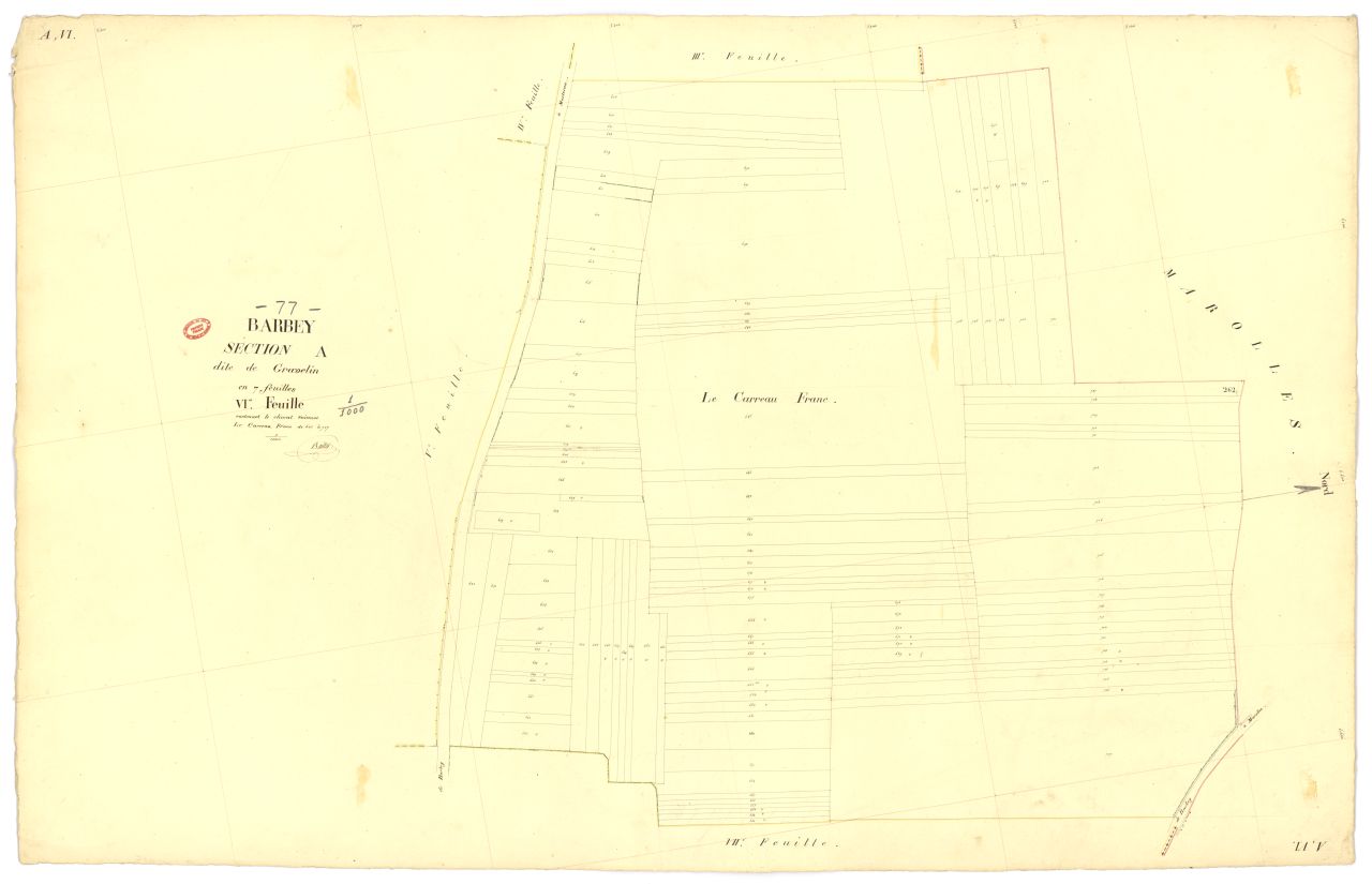 Section A dite de Gravelin, en 7 feuilles, 6eme feuille