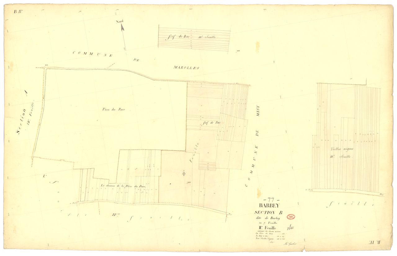 Section B dite de Barbey, en 7 feuilles, 2eme feuille