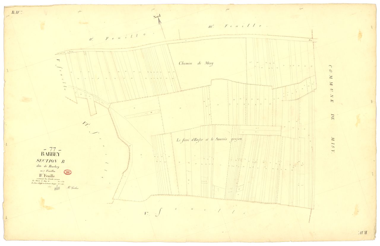 Section B dite de Barbey, en 7 feuilles, 4eme feuille