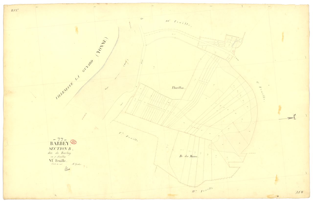 Section B dite de Barbey, en 7 feuilles, 6eme feuille