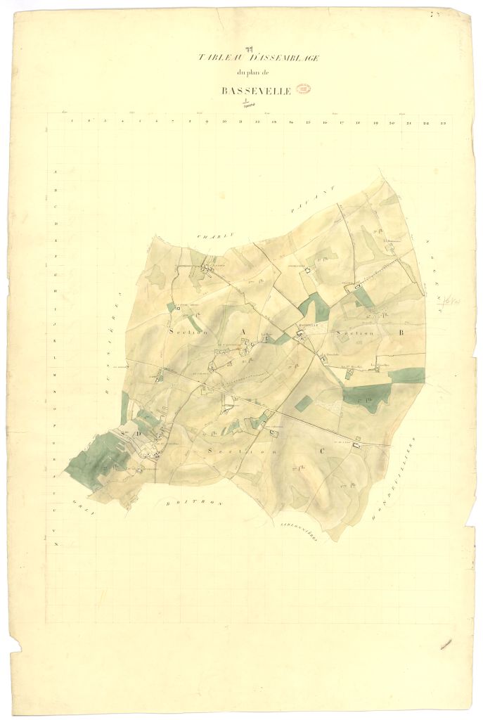 Tableau d'assemblage, 4 sections