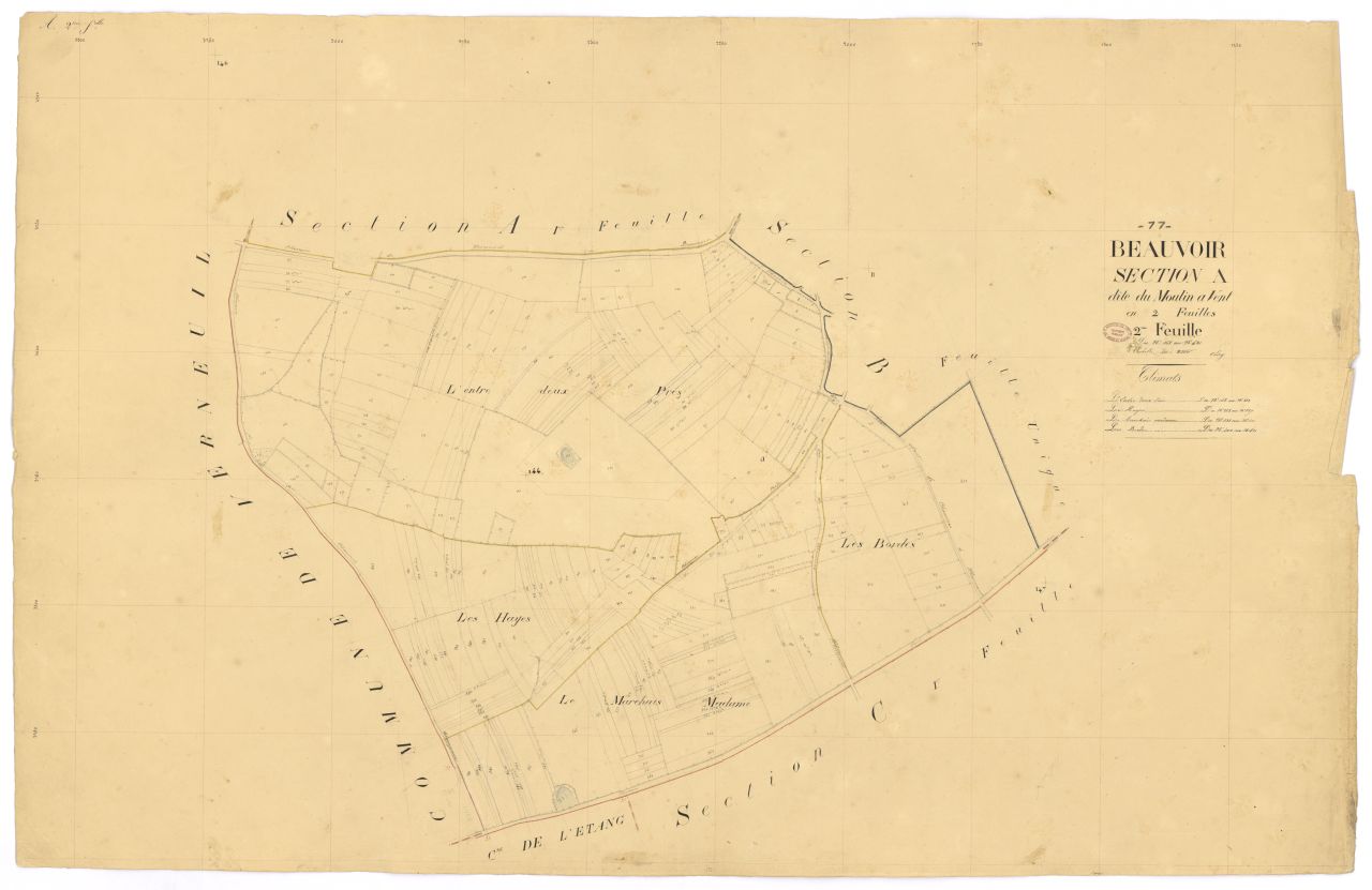 Section A dite du Moulin-a-Vent, en 2 feuilles, 2eme feuille