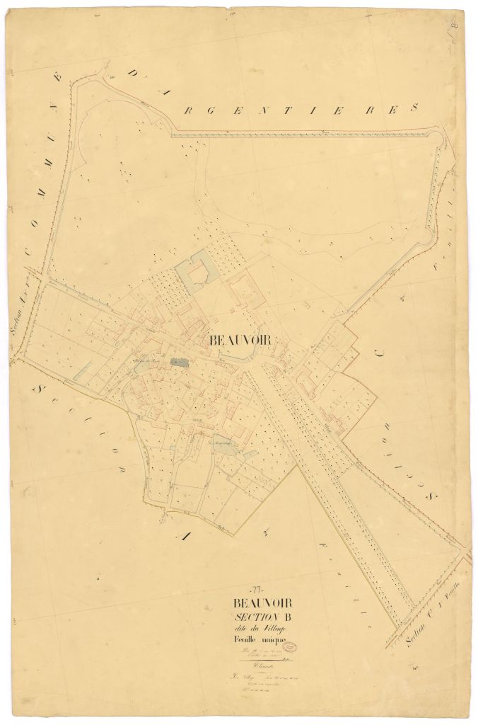 Section B dite du Village, feuille unique
