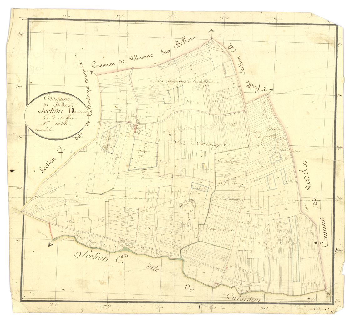 minute, section D, 1ere feuille