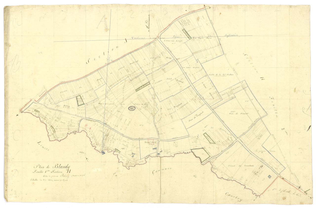 minute, section H, 1ere feuille