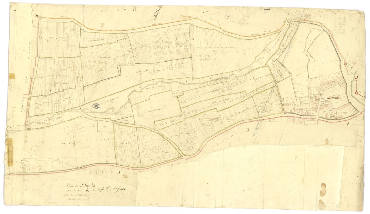 minute, section K, 1ere feuille