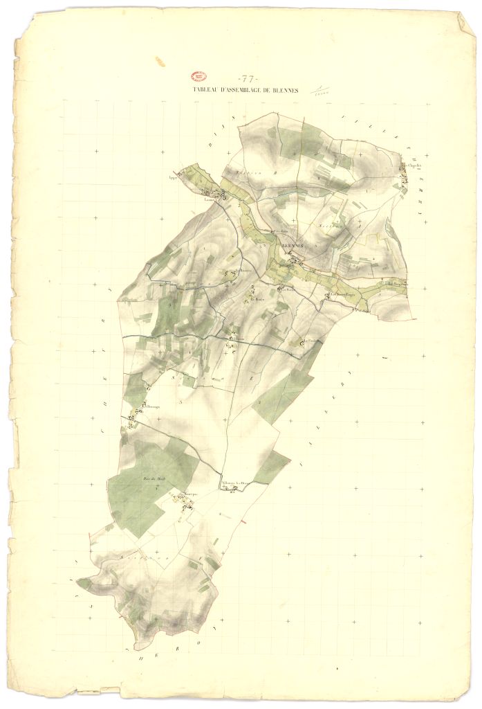Tableau d'assemblage, 6 sections