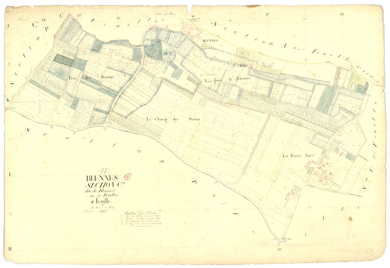 Section C dite de Blennes, en 5 feuilles, 4eme feuille