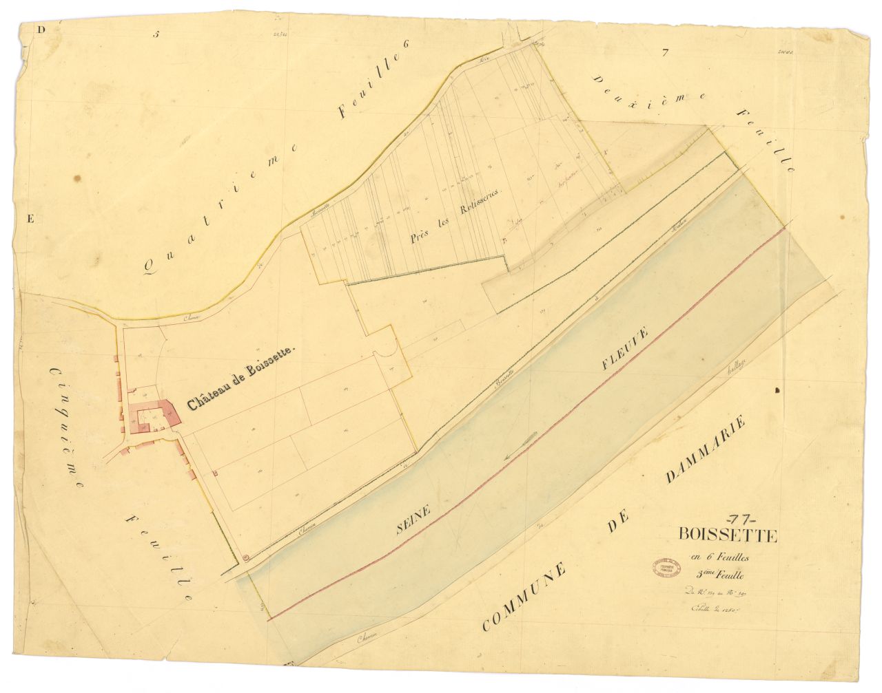 Section unique, 3eme feuille