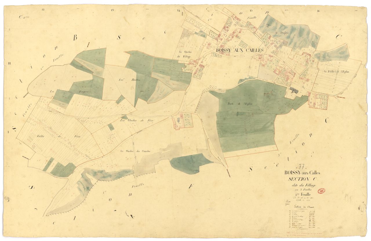 Section C dite du Village, en 3 feuilles, 2eme feuille