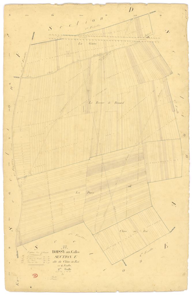 Section E dite du Ch�ne-au-Roi, en 4 feuilles, 2eme feuille