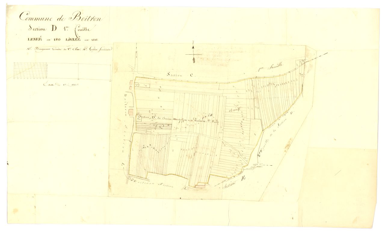 minute, section D, 1ere feuille