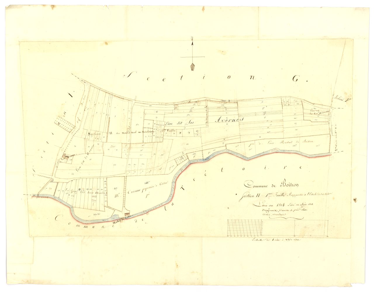 minute, section H, 1ere feuille
