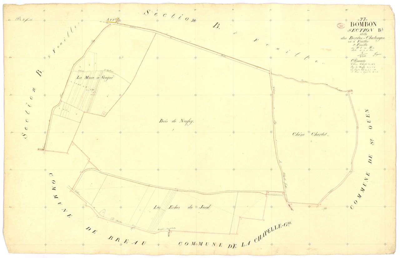 Section B dite des Bordes-Chalonges, en 6 feuilles, 2eme feuille