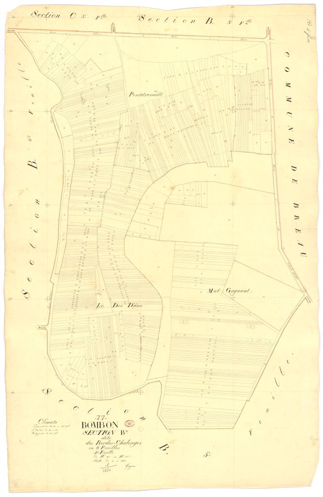 Section B dite des Bordes-Chalonges, en 6 feuilles, 4eme feuille
