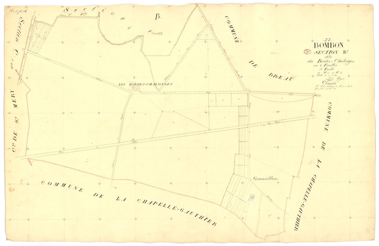 Section B dite des Bordes-Chalonges, en 6 feuilles, 5eme feuille