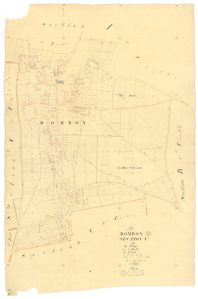 Section C dite du Village, en 6 feuilles, 2eme feuille
